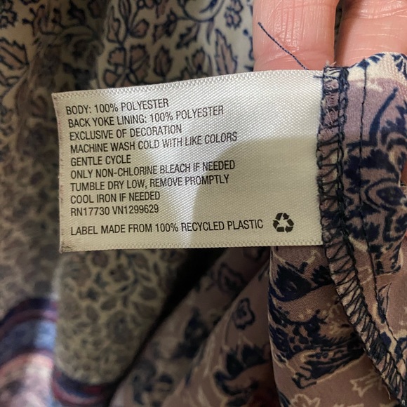 S Knox Rose BoHo Style Top with Front Tie and Tassels - Picture 6 of 7